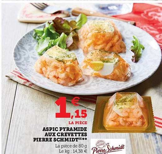 aspic pyramide aux crevettes pierre schmidt