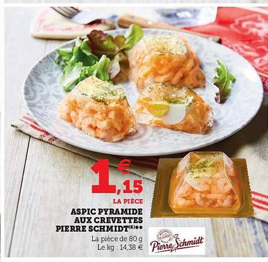 aspic pyramide aux crevettes pierre schmidt