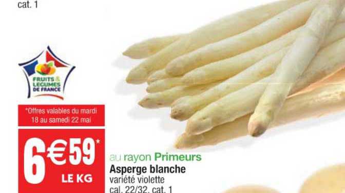 au rayon primeurs asperge blanche