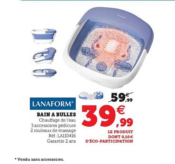bain à bulles lanaform