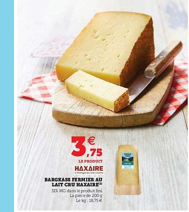 bargkass fermier au lai cru haxaire