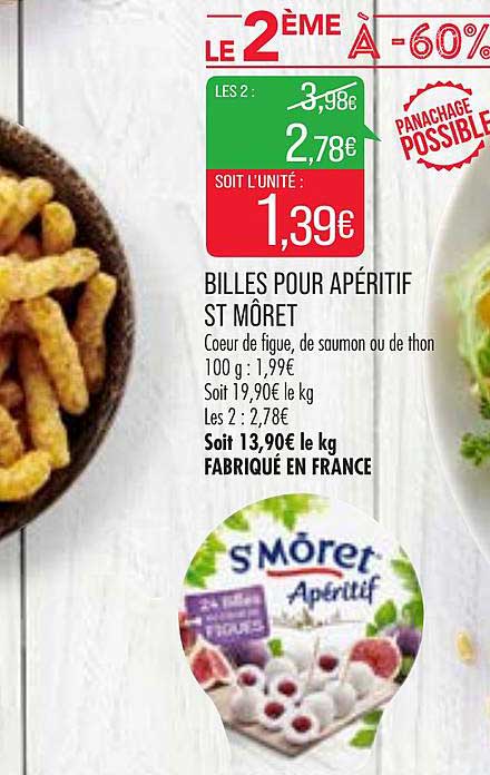 billes pour apéritif st môret