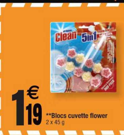 blocs cuvette flower