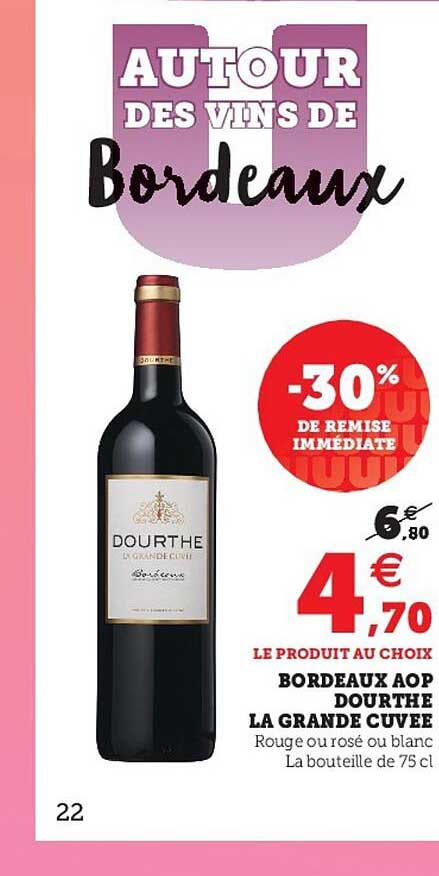 Bordeaux Aop Dourthe La Grande Cuvée -30% De Remise Immédiate