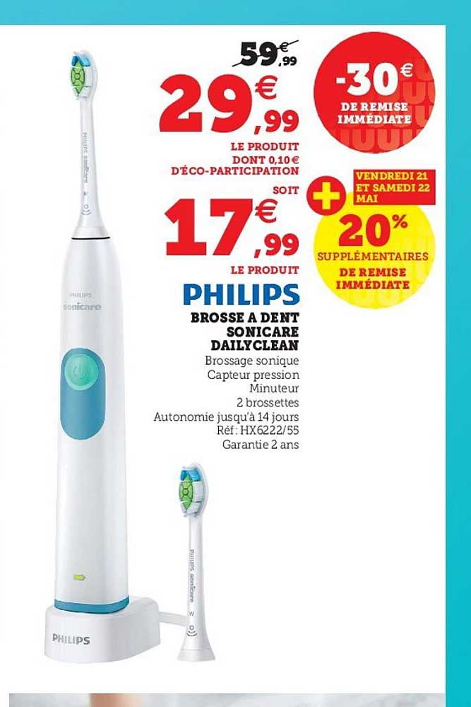brosse à dent sonicare daily clean philips