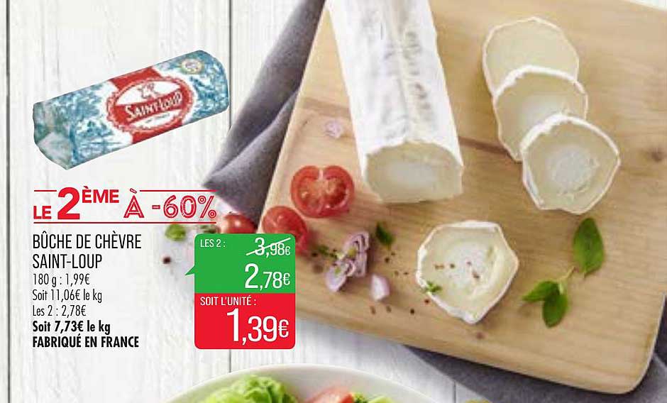 bûche de chèvre saint-loup