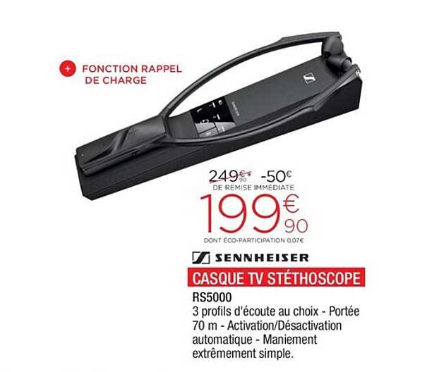 casque tv stéthoscope sennheiser
