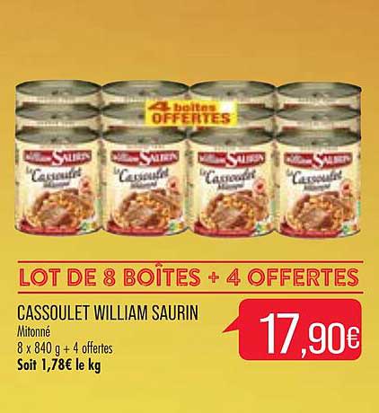 cassoulet william saurin