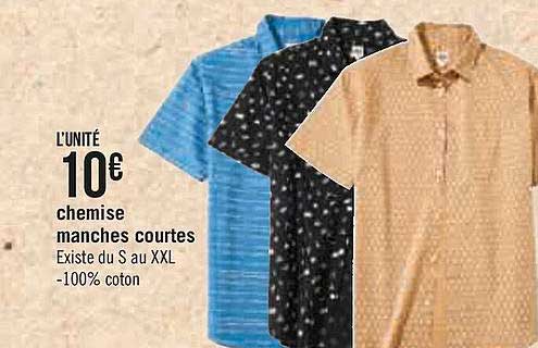 chemise manches courtes