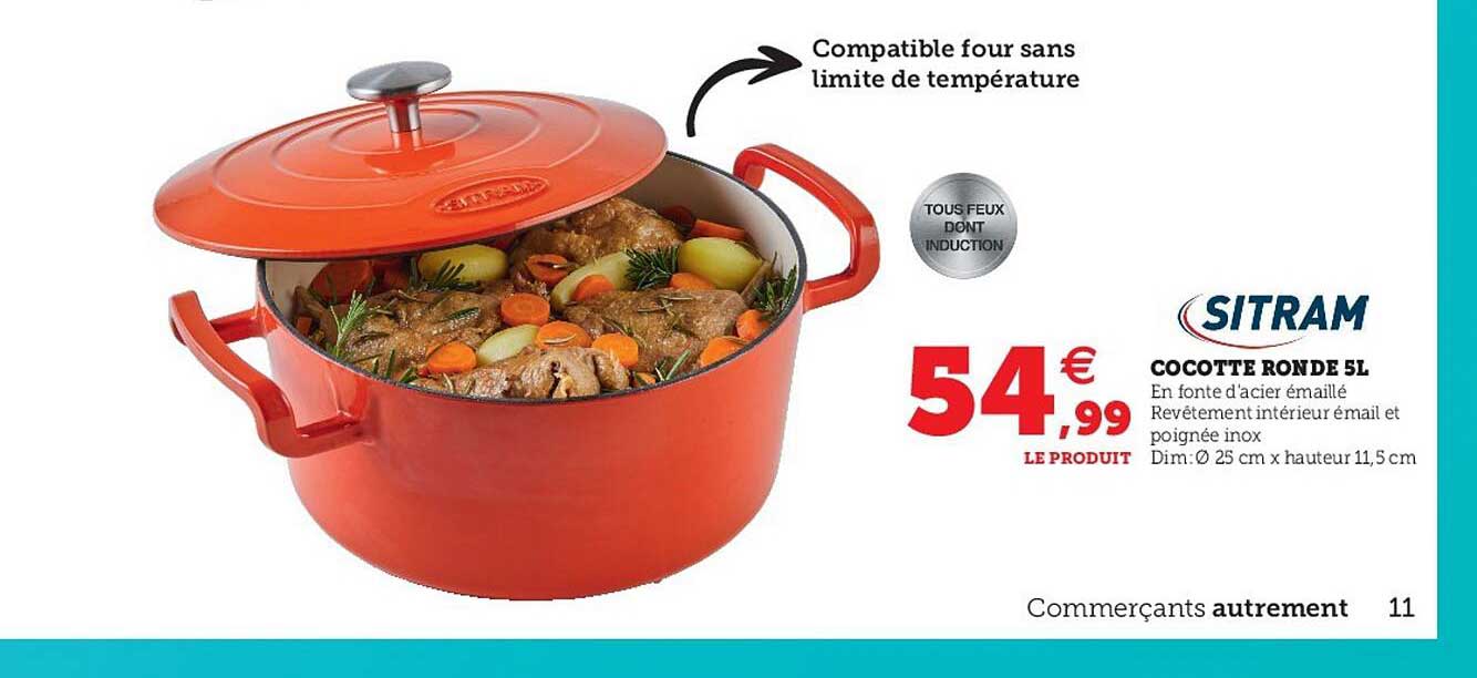 Cocotte Ronde 5l Sitram