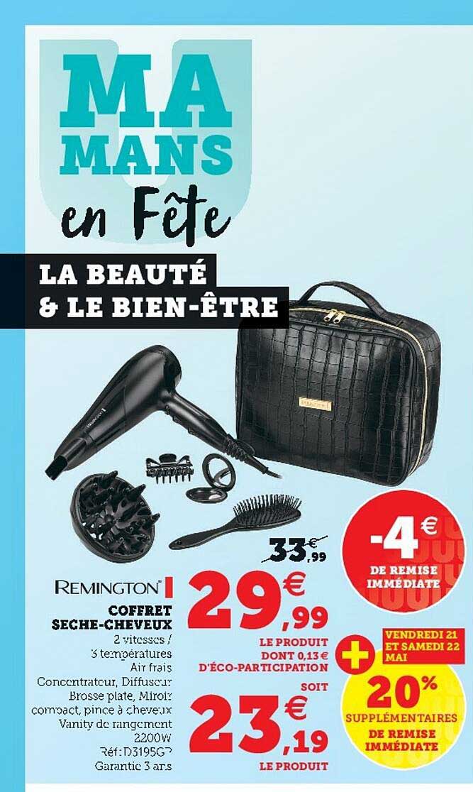 coffret sèche-cheveux remington