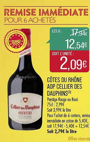 Côtes Du Rhône Aop Cellier Des Dauphins