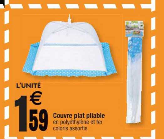 couvre plat pliable