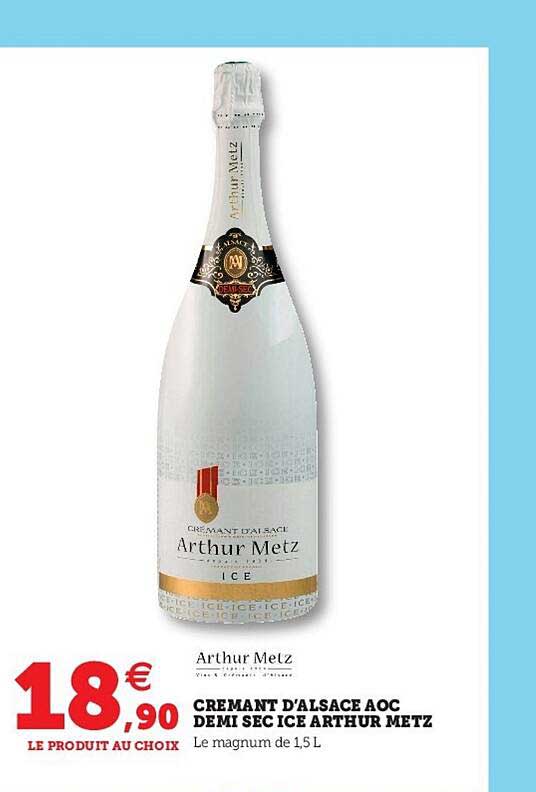 crémant d'alsace aoc demi sec ice arthur metz