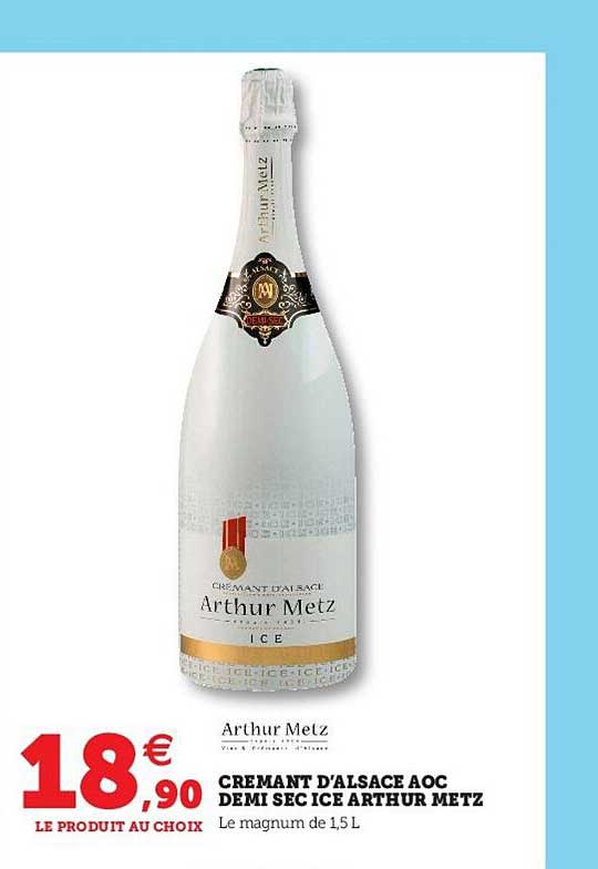 crémant d'alsace aoc demi sec ice arthur metz