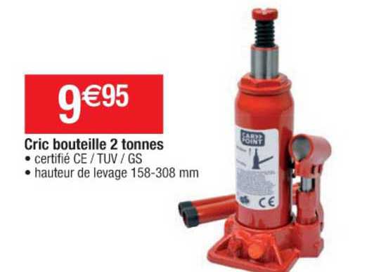 cric bouteille 2 tonnes