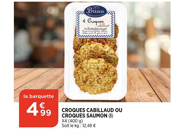 croques cabillaud ou croques saumon