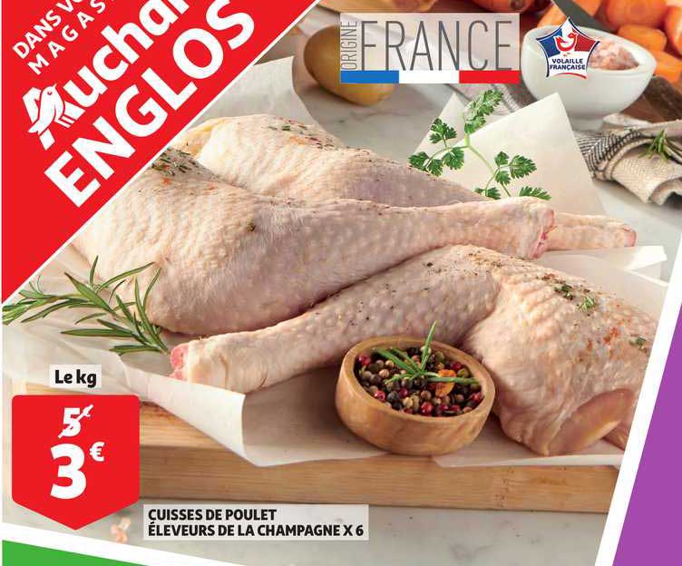 cuisses de poulet éleveurs de la champagne x6