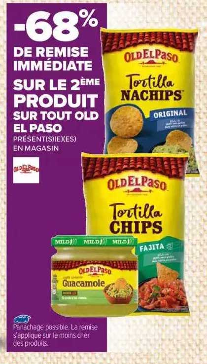 De Remise Immediate Sur Le 2eme Produit Sur Tout Old El Paso