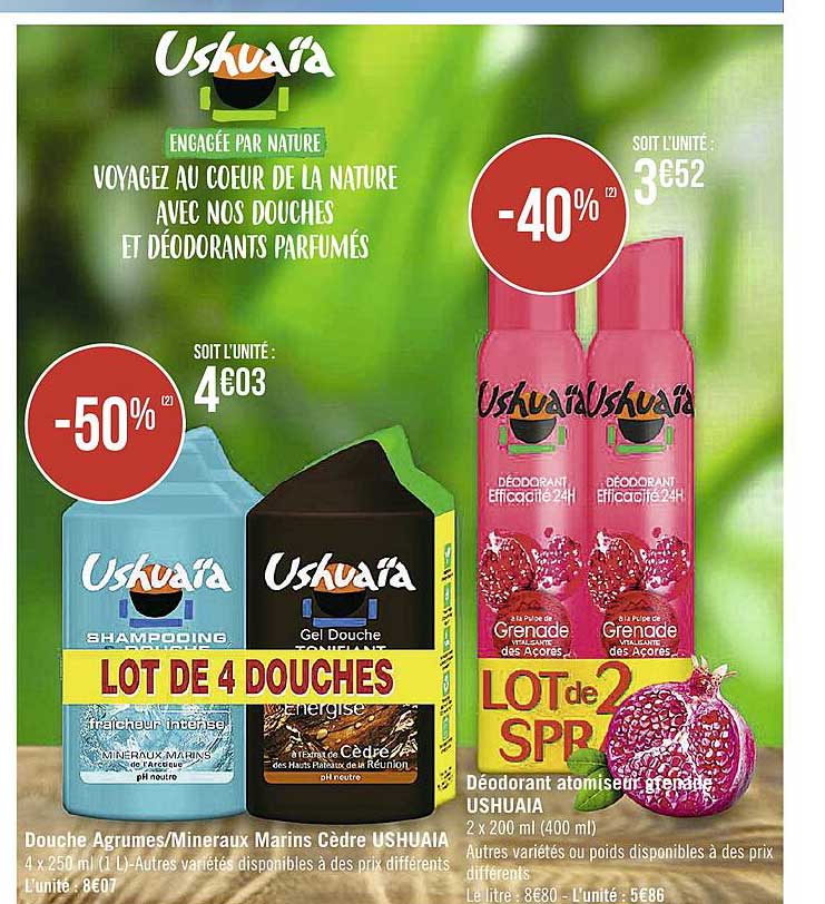 Douche Agrumes-Mineraux Marins Cedre USHUAIA