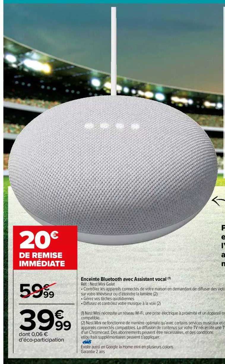 enceinte bluetooth avec assistant vocal