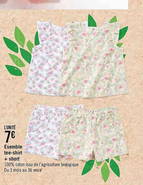 ensemble tee-shirt + short