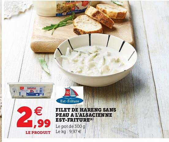 filet de hareng sans peau à l'alsacienne est-friture