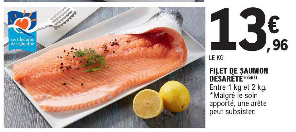 filet de saumon désarêté