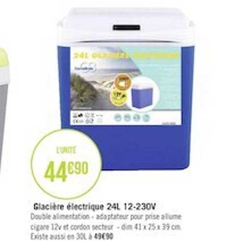 glacière électrique 24l 12-230v