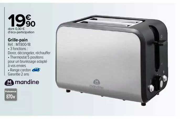 grille-pain mandine