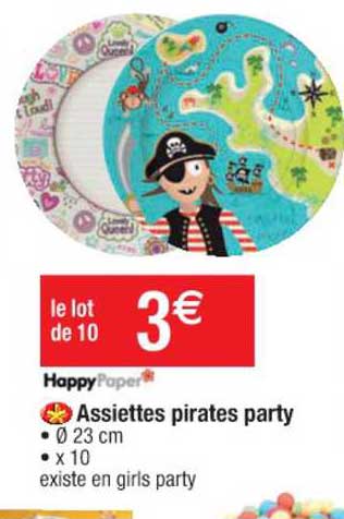 happypaper assiettes pirates party