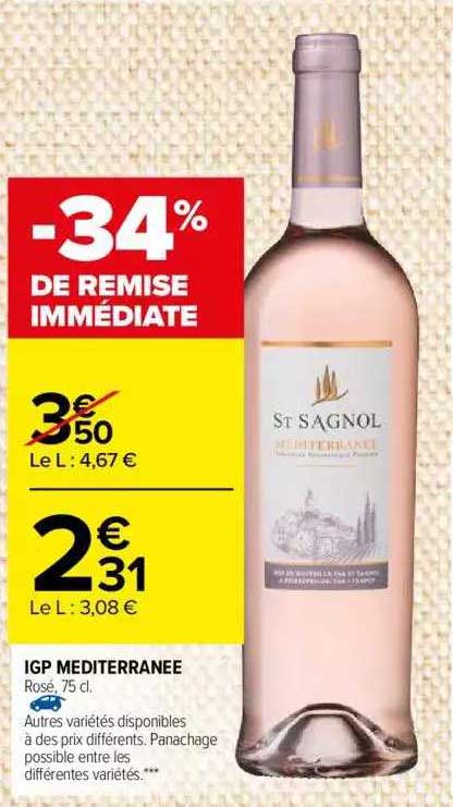 ipg méditerranée st sagnol -34% de remise immédiate