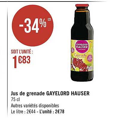 jus de grenade gayelord hauser