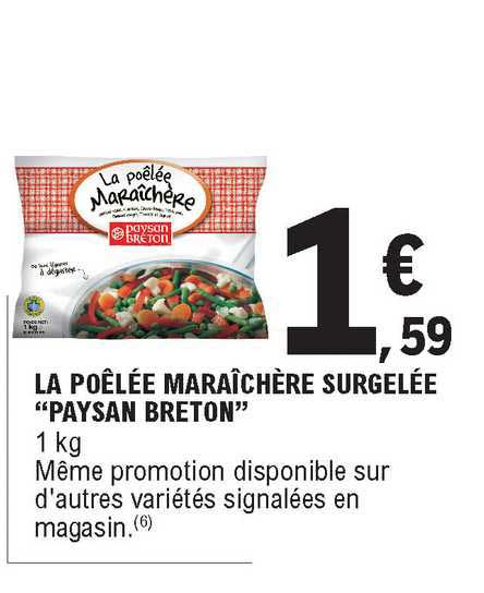 la poêlée maraîchère surgelée paysan breton