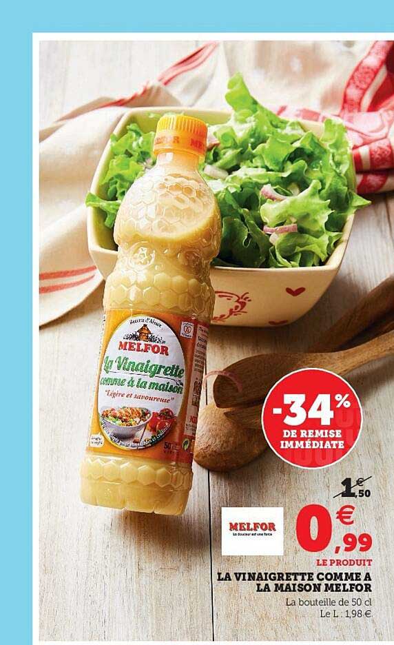 la vinaigrette comme à la maison melfor -34% de remise immédiate