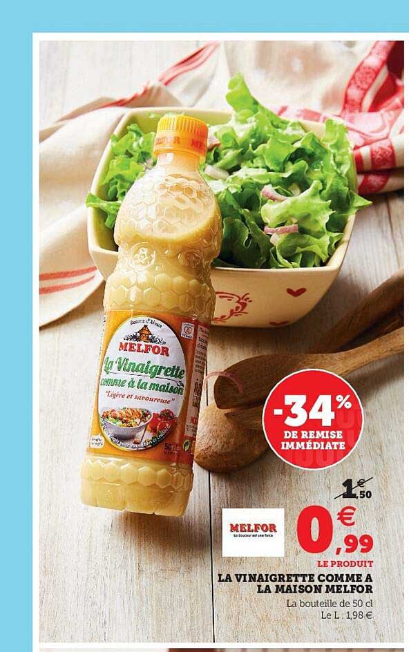 la vinaigrette comme à la maison melfor -34% de remise immédiate