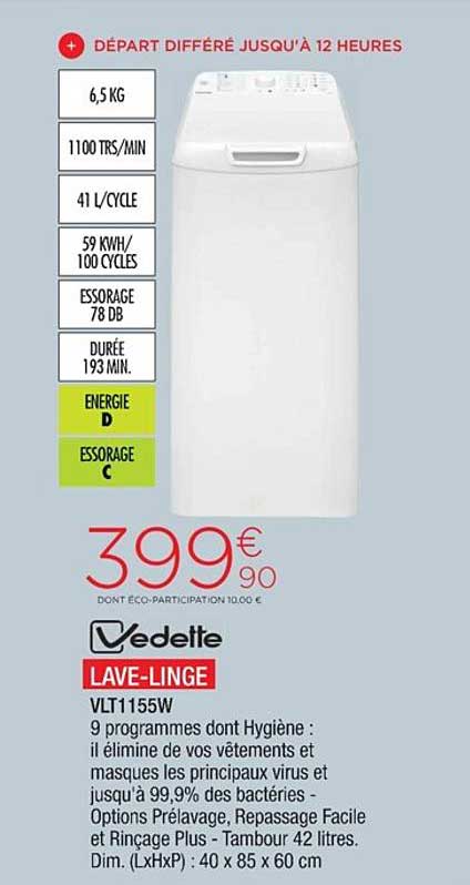 lave-linge vedette