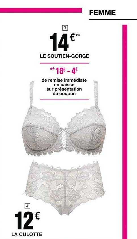 le soutien-gorge, la culotte