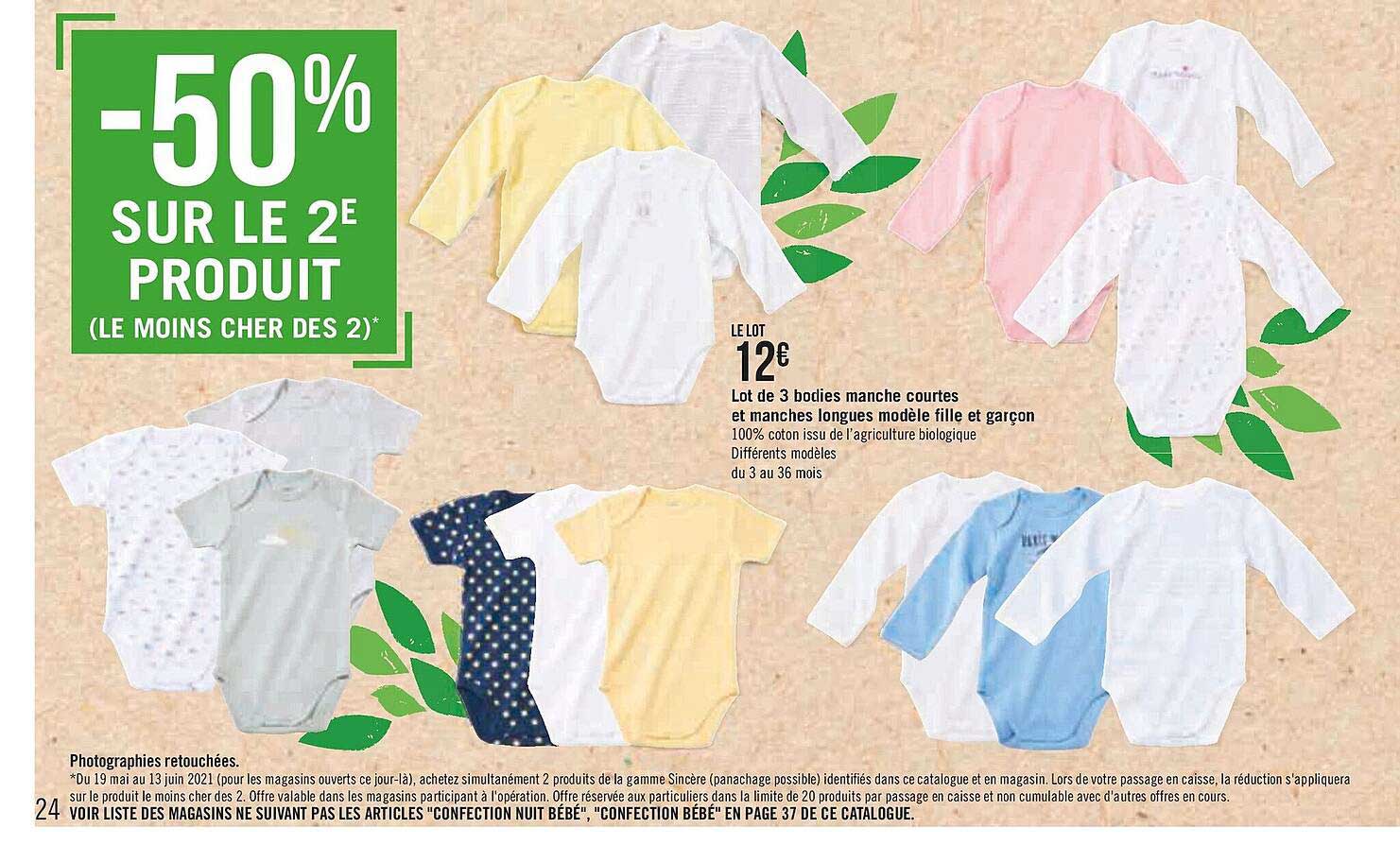 Lot De 3 Bodies Manche Courtes Et Manches Longues Modèle Fille Et Garçon