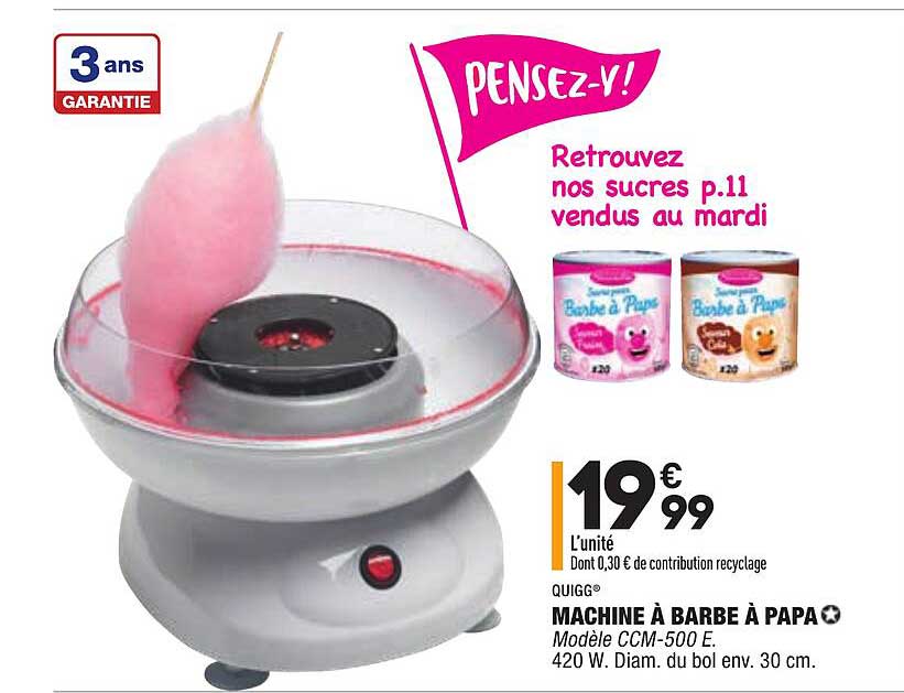 machine à barbe à papa quigg