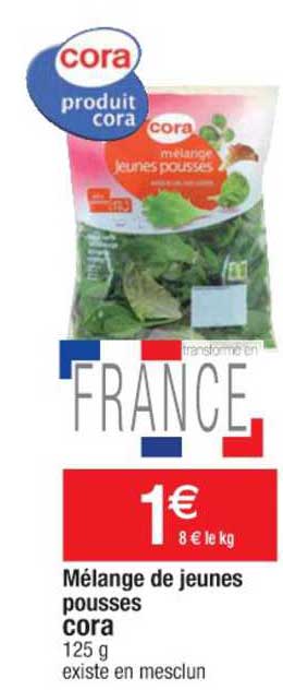mélange de jeunes pousses cora