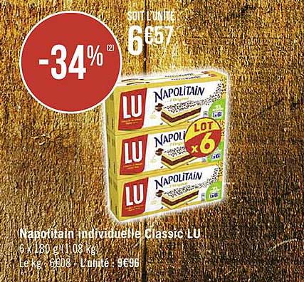 Napolitain individuelle classic LU