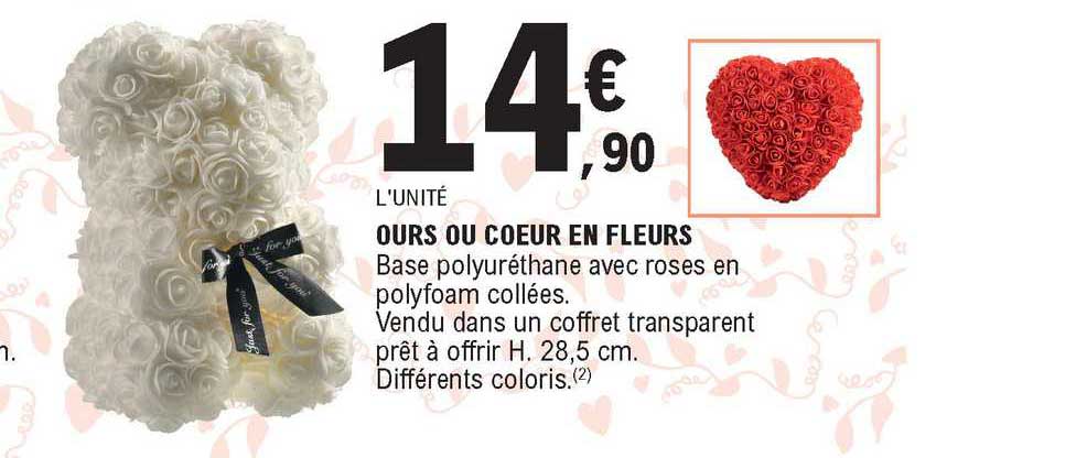 Ours Ou Coeur En Fleurs