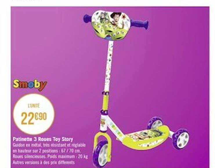 patinette 3 roues toy story smoby