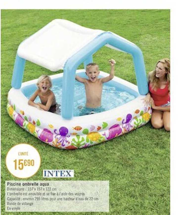 Piscine Ombrelle Aqua Intex