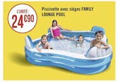 piscinette avec sièges family lounge pool