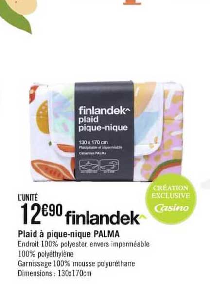plaid à pique-nique palma