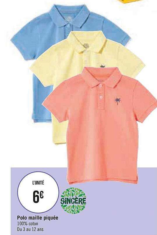 Polo Maille Piquée Sincère