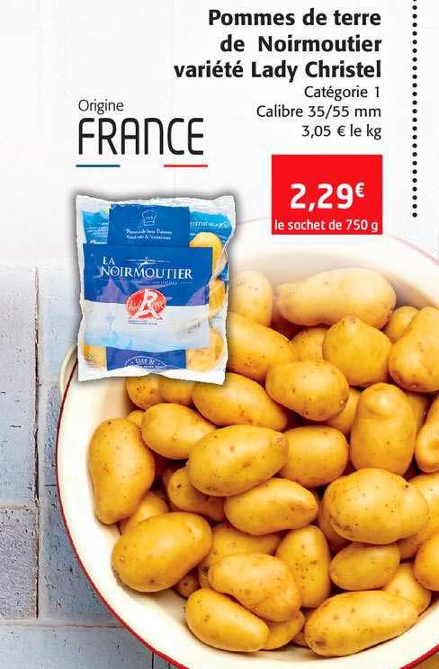 pommes de terre de noirmoutier variété lady christel