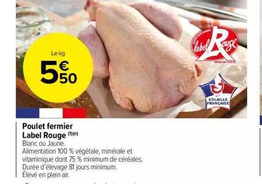 Poulet Fermier Label Rouge